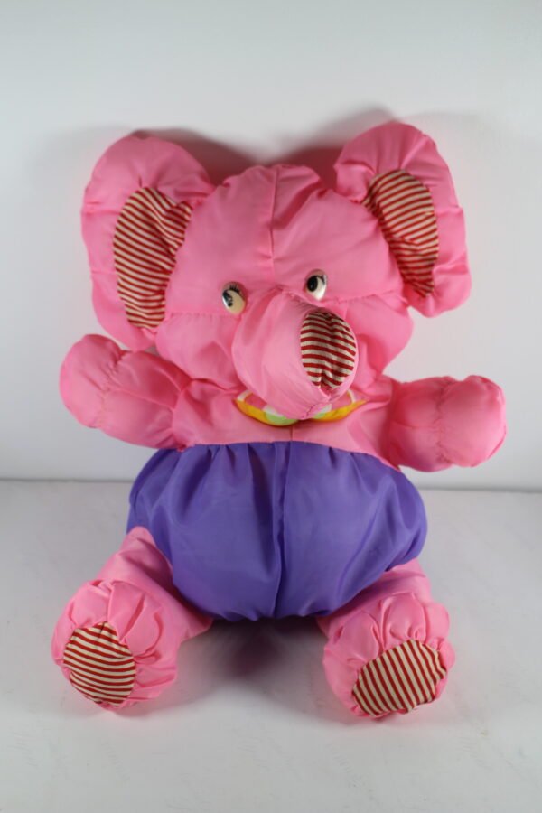 Puffalump Like Elephant Pink Rose Vintage 1980/s